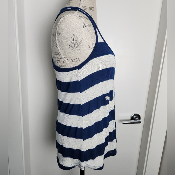 Striped Crochet Lace Elephant Tank - Picture 7 of 9